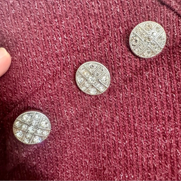 NWT. Cure Women's Ribbed Sweater Size 3X. Maroon color long sleeve sweater - Picture 4 of 12